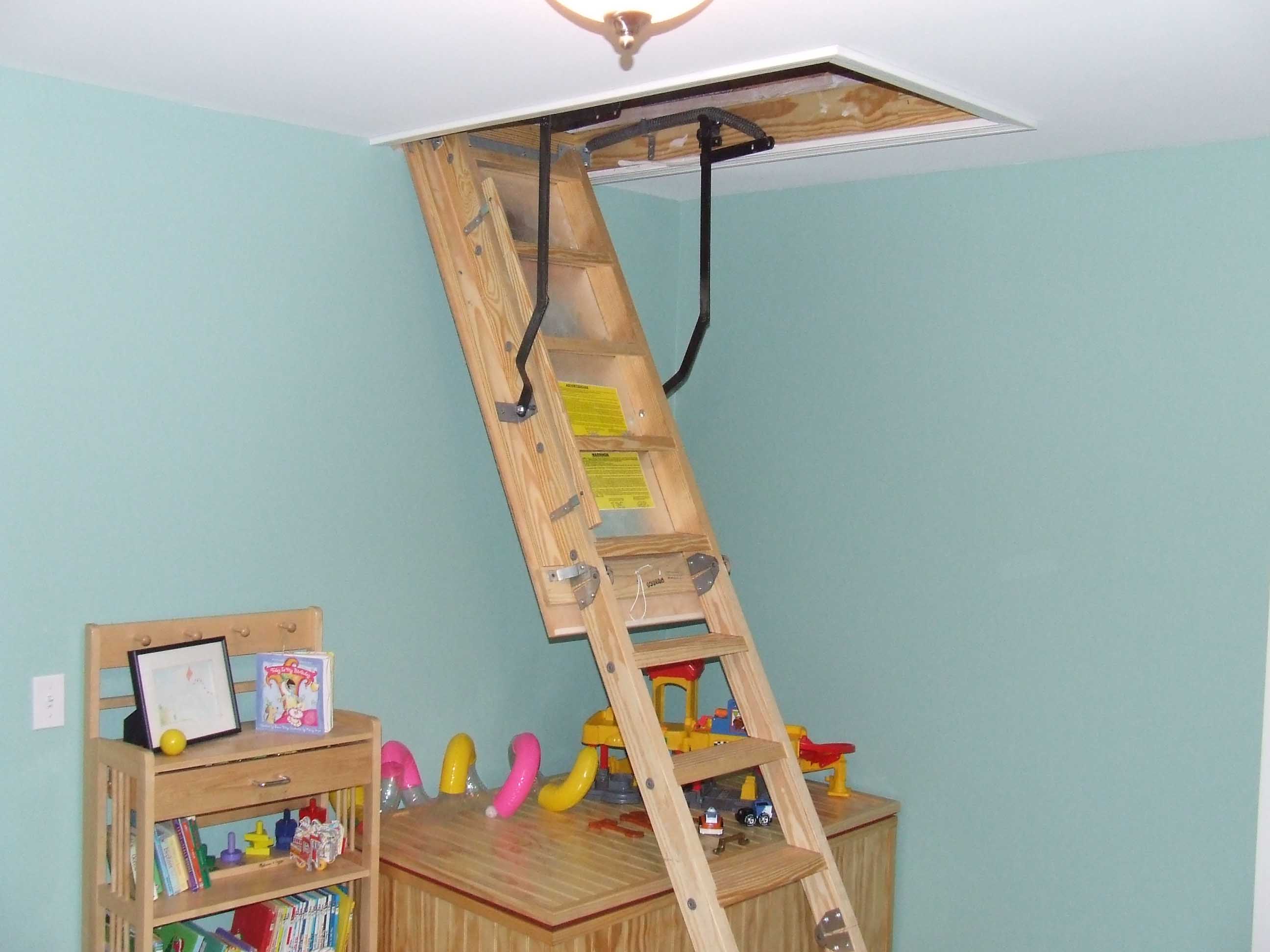 Attic Fold Down Stairs Home Construction Improvement   Attic Fold Down Stairs 